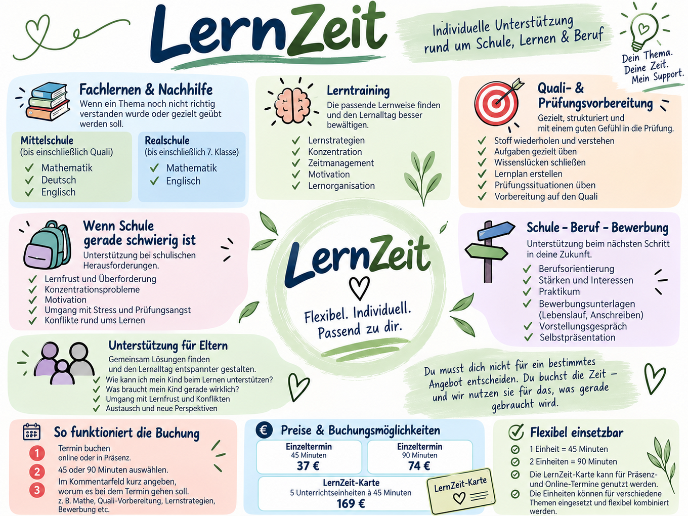 LernZeit  Individuelle Unterstuetzung fuer Schule und Beruf
